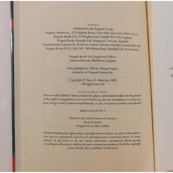 Aunt Dimity Beats the Devil Nancy Atherton 2000 HCDJ Paranormal Detective Series - Picture 4 of 5